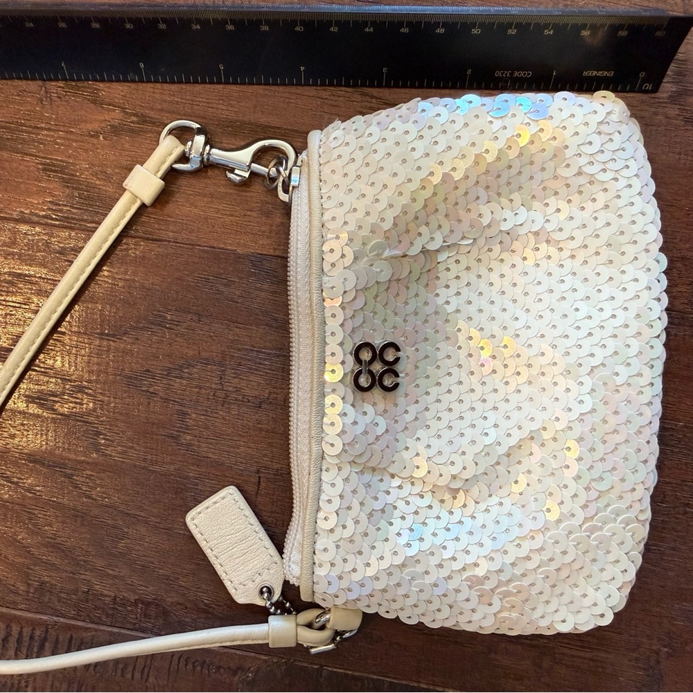 Coach Sequin Wristlet - image 5